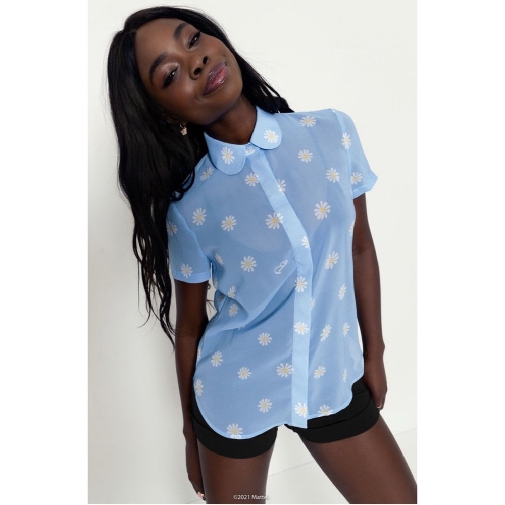 BlackMilk 🌼 Barbie Daisy 🌼 Cute as a Button sheer top - AUS size 20 (US 16)